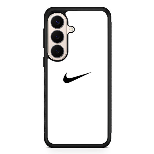Nike Logo White Simple Samsung Galaxy S26 Case – Slim Protective Phone Cover