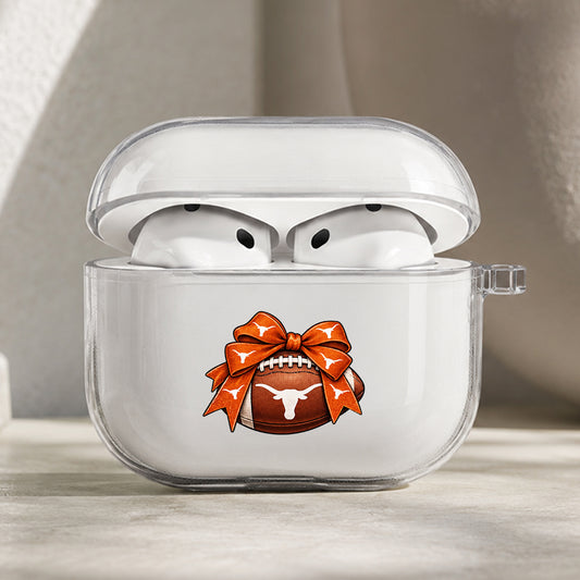 Texas Longhorns Spirit Protective Apple AirPods Pro 3 Clear Case | Shockproof Cover