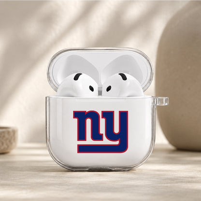 NFL New York Giants Logo Protective Apple Airpods 4 Clear Case - Durable Clear Protection