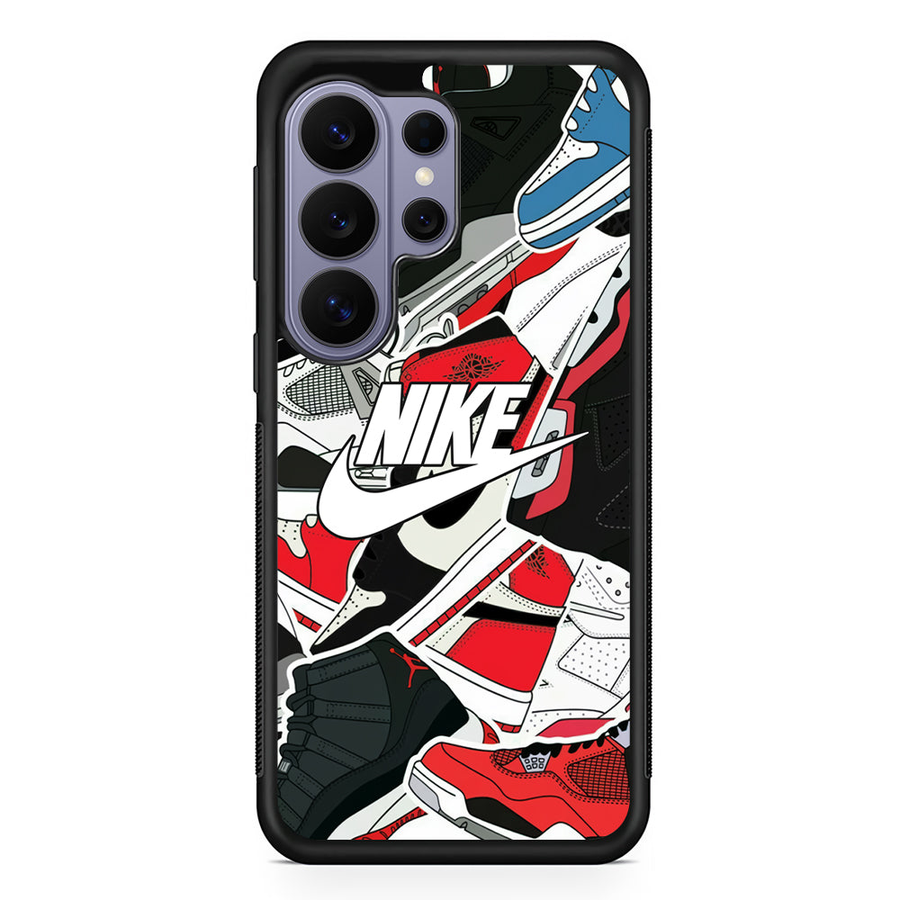 Nike Logo Shoes Pattern Samsung Galaxy S26 Ultra Case | Slim Durable Protective Cover