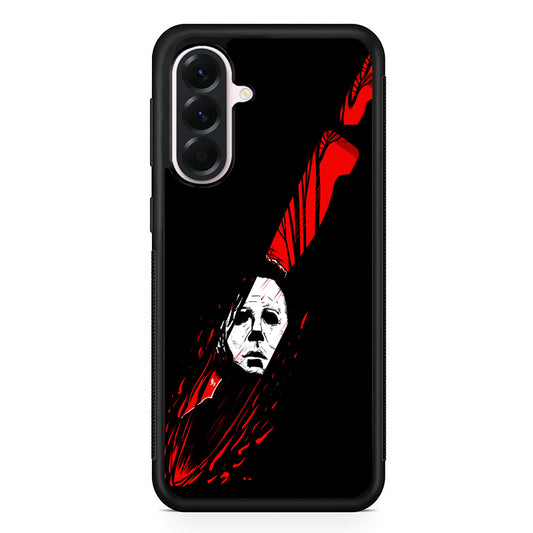 Michael Myers Knife Blood Samsung Galaxy A56 Case | Samsung Galaxy A56 Protective Rubber Case