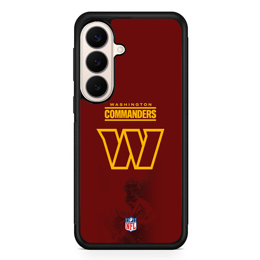 NFL Washington Commanders Maroon Samsung Galaxy S26 Case | Durable Protective Rubber Cover