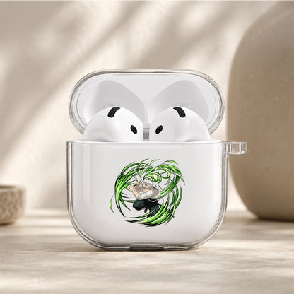 Demon Slayer Sanemi Protective Apple Airpods 4 Clear Case - Durable Clear Protection