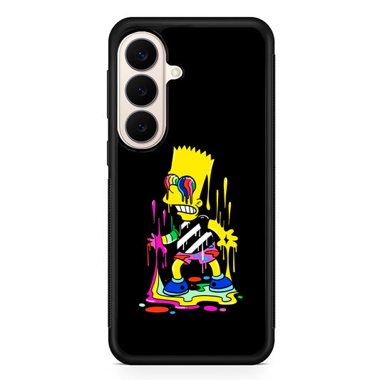 Bart Simpson Painting Samsung Galaxy S26 Case | Durable Protective Rubber Cover