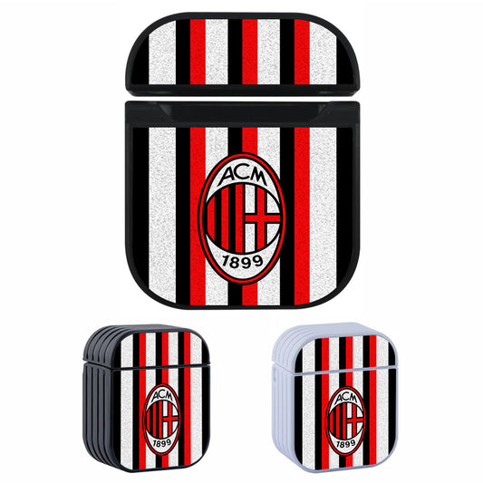 AC Milan Logo Stripe Apple AirPods Case-AirPod Case-Altracase