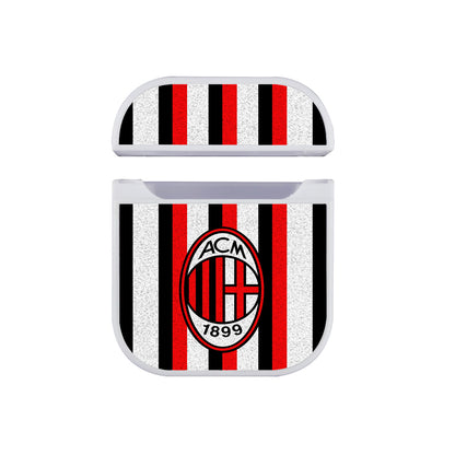 AC Milan Logo Stripe Apple AirPods Case-AirPod Case-White-Altracase