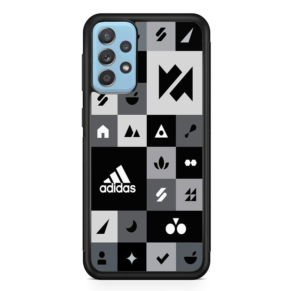 Adidas All Day Icon Design Samsung Galaxy A72 Case-Mobile Phone Case-Rubber Black (2D Case)-Altracase