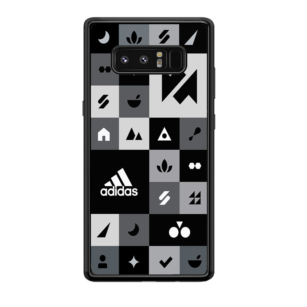 Adidas All Day Icon Design Samsung Galaxy Note 8 Case-Mobile Phone Case-Rubber Black (2D Case)-Altracase