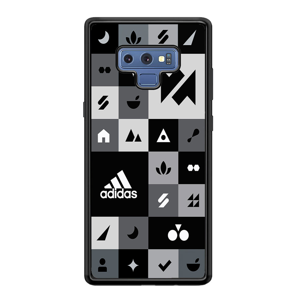 Adidas All Day Icon Design Samsung Galaxy Note 9 Case-Mobile Phone Case-Rubber Black (2D Case)-Altracase