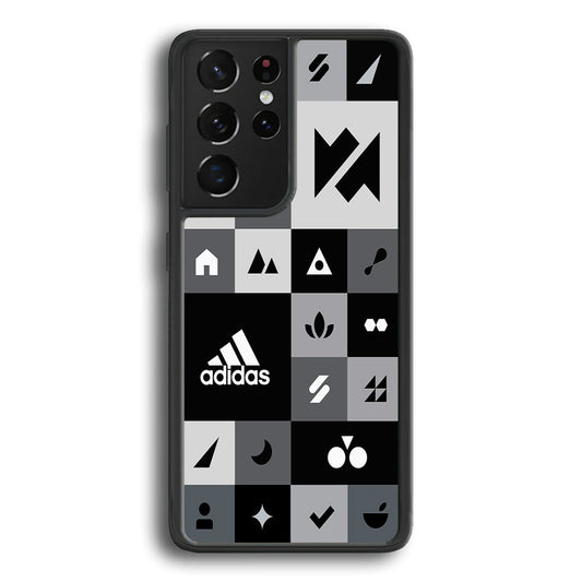 Adidas All Day Icon Design Samsung Galaxy S22 Ultra Case-Mobile Phone Case-Rubber Black (2D Case)-Altracase