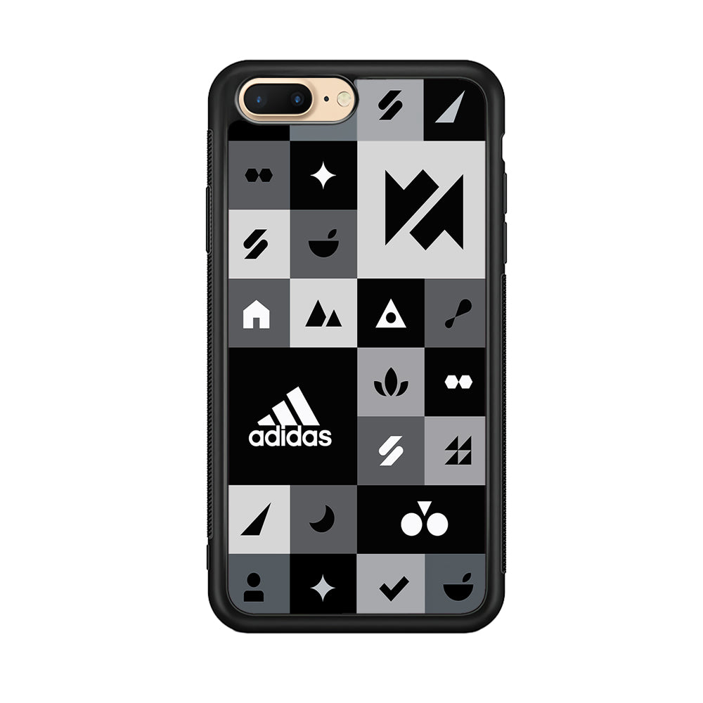 Adidas All Day Icon Design iPhone 8 Plus Case-Mobile Phone Case-Rubber Black (2D Case)-Altracase