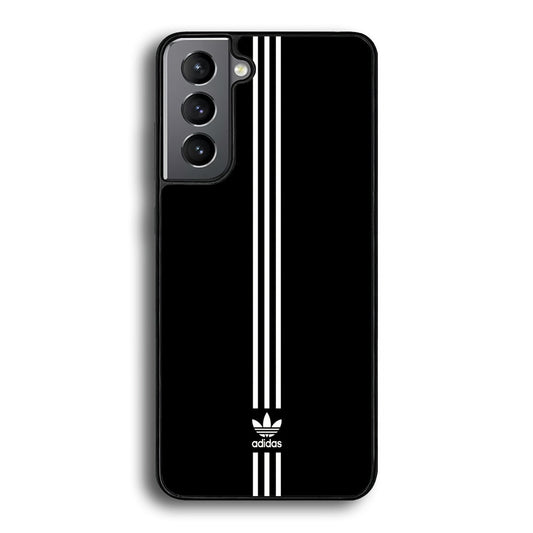 Adidas Black Three Lines Samsung Galaxy A15 Case-Mobile Phone Case-Rubber Black (2D Case)-Altracase