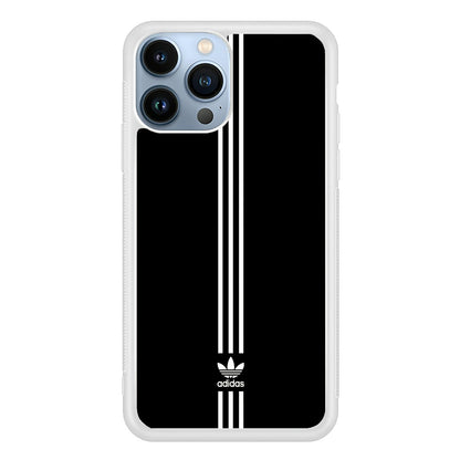 Adidas Black Three Lines iPhone 15 Pro Case