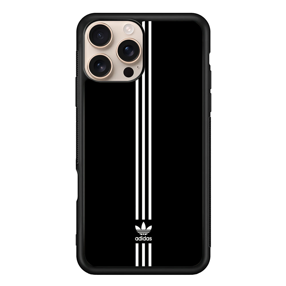 Adidas Black Three Lines iPhone 16 Pro Case - Altracase