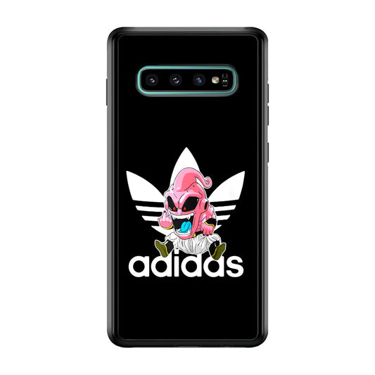 Adidas Chibi Majin Buu Samsung Galaxy S10 Plus Case-Mobile Phone Case-Rubber Black (2D Case)-Altracase