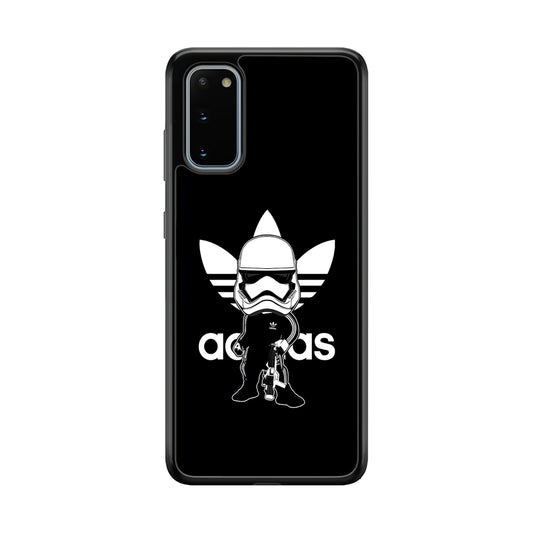 Adidas Chibi Stormtrooper Samsung Galaxy S20 Case-Mobile Phone Case-Rubber Black (2D Case)-Altracase