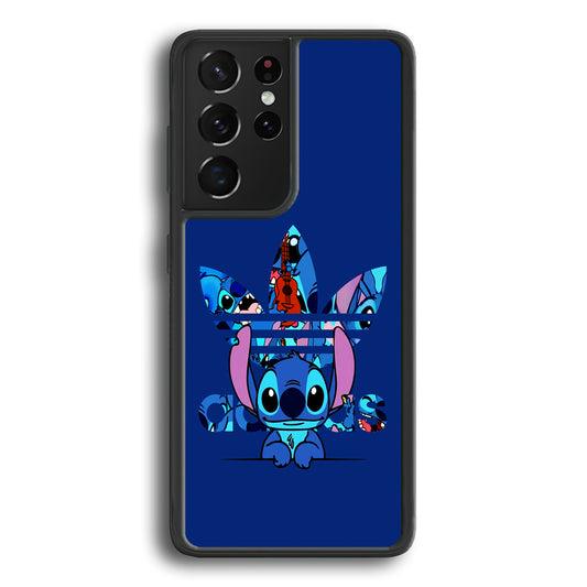 Adidas Cute Stitch Samsung Galaxy S21 Ultra Case-Mobile Phone Case-Rubber Black (2D Case)-Altracase