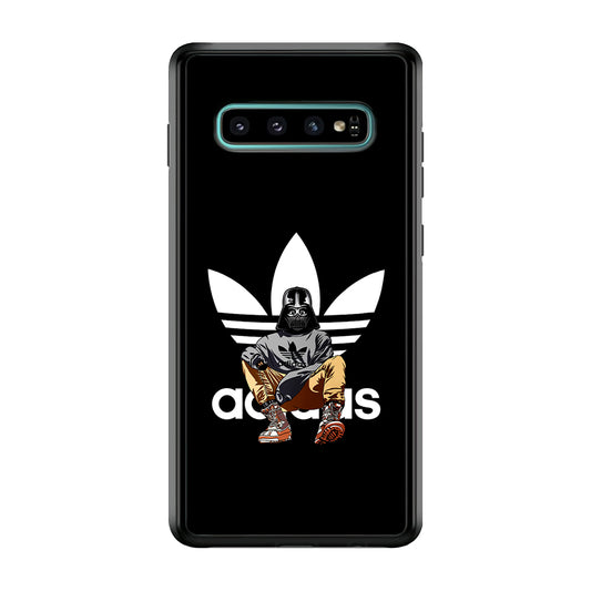 Adidas Darth Vader Samsung Galaxy S10 Case-Mobile Phone Case-Rubber Black (2D Case)-Altracase
