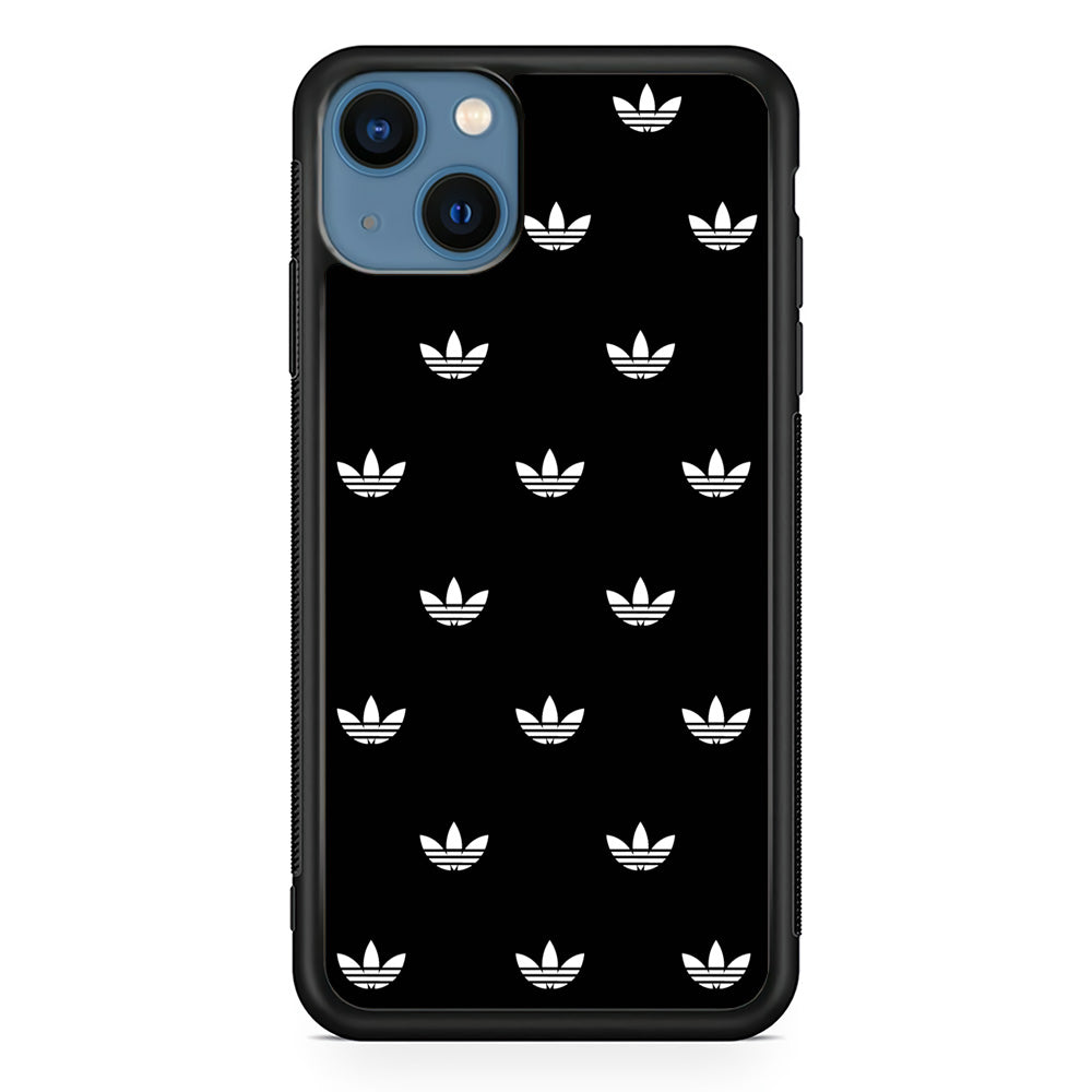 Adidas Doodle In Black iPhone 13 Mini Case-Mobile Phone Case-Rubber Black (2D Case)-Altracase