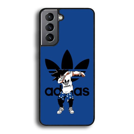 Adidas Dragon Ball Goku Dub Samsung Galaxy S21 Plus Case-Mobile Phone Case-Rubber Black (2D Case)-Altracase