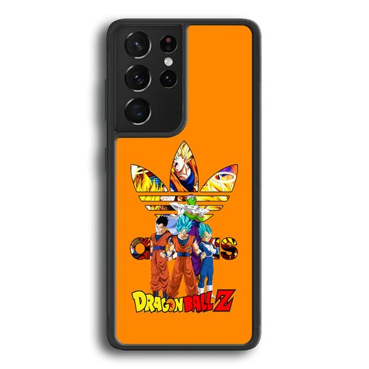 Adidas Dragon Ball Z Samsung Galaxy S21 Ultra Case-Mobile Phone Case-Rubber Black (2D Case)-Altracase