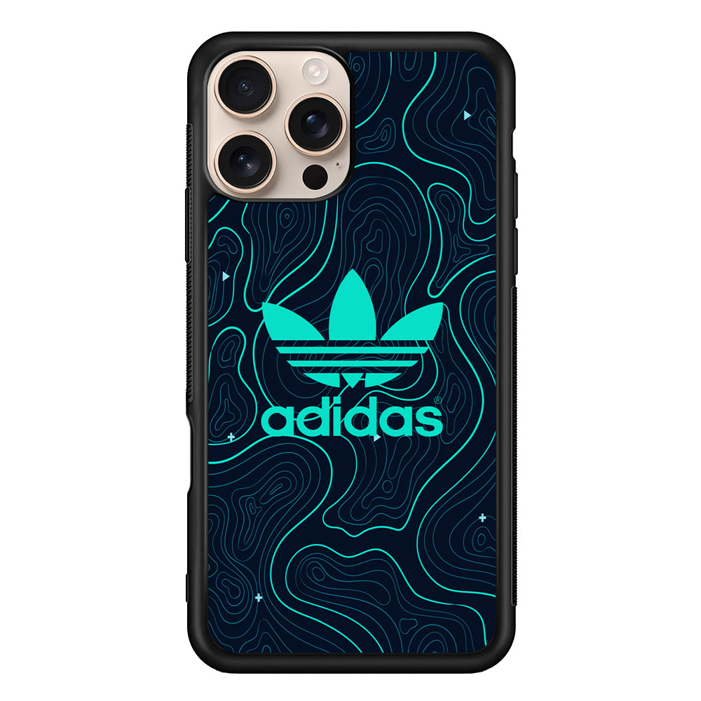 Adidas Glowing Blue Contour iPhone 16 Pro Case - Altracase