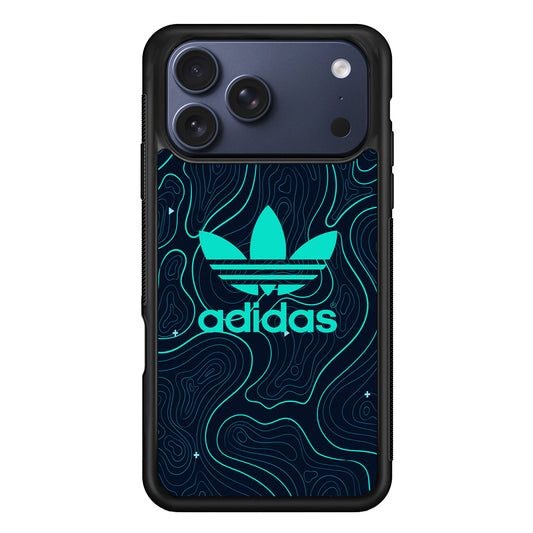 Adidas Glowing Blue Contour iPhone 17 Pro Case - Altracase