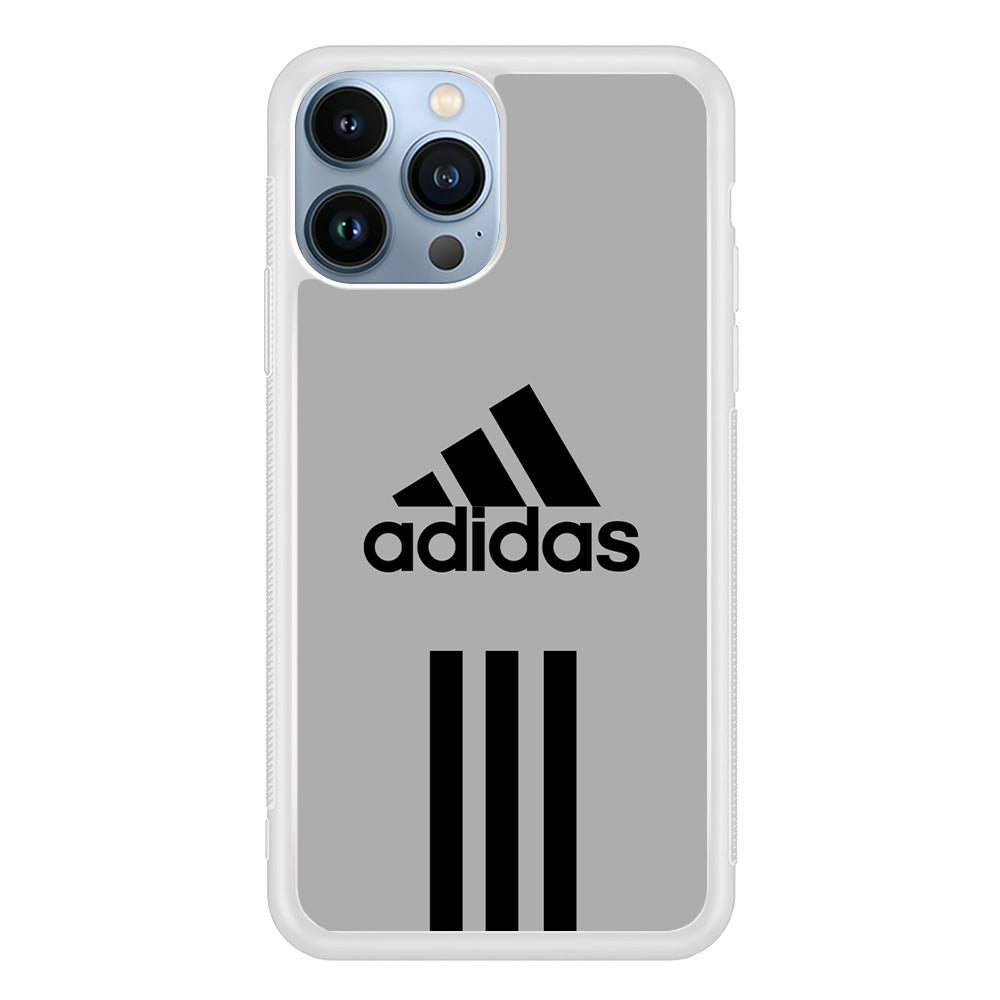 Adidas Gray Three Lines iPhone 15 Pro Case