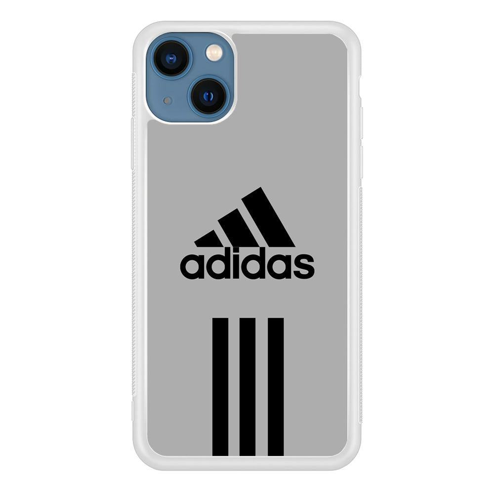 Adidas Gray Three Lines iPhone 15 Plus Case