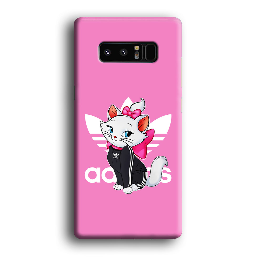 Adidas Marie The White Kitten Samsung Galaxy Note 8 Case