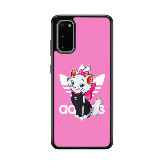 Adidas Marie The White Kitten Samsung Galaxy S20 Case-Mobile Phone Case-Rubber Black (2D Case)-Altracase