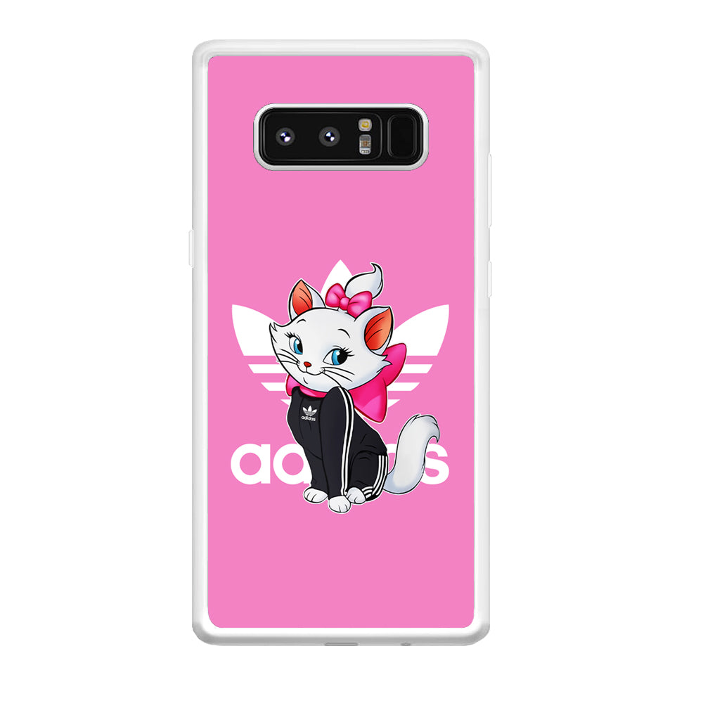 Adidas Marie The White Kitten Samsung Galaxy Note 8 Case