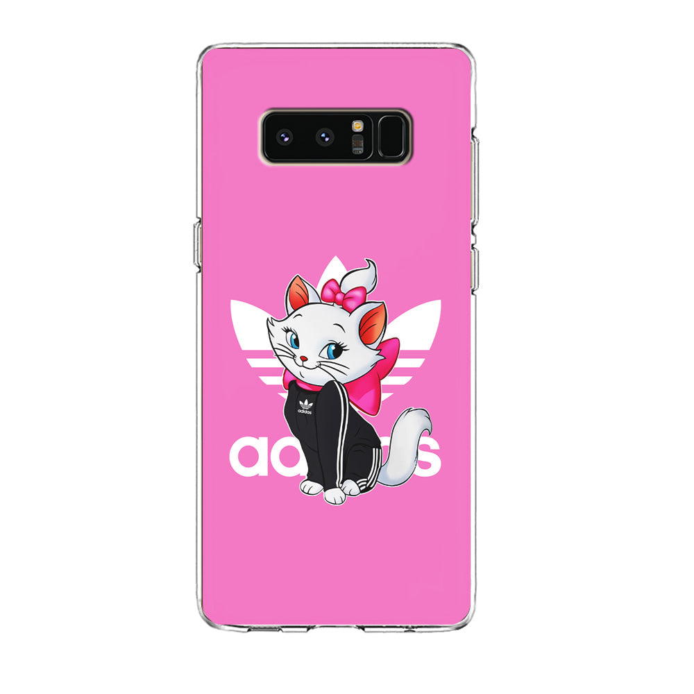 Adidas Marie The White Kitten Samsung Galaxy Note 8 Case