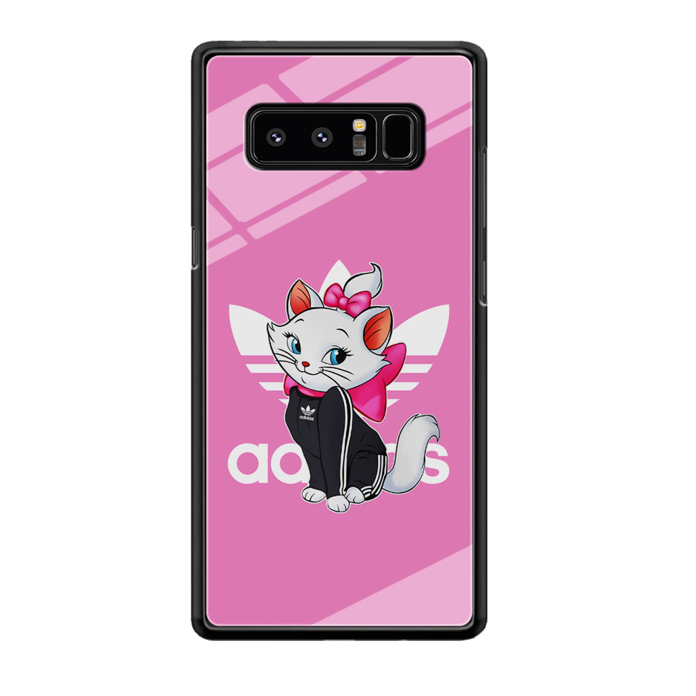 Adidas Marie The White Kitten Samsung Galaxy Note 8 Case