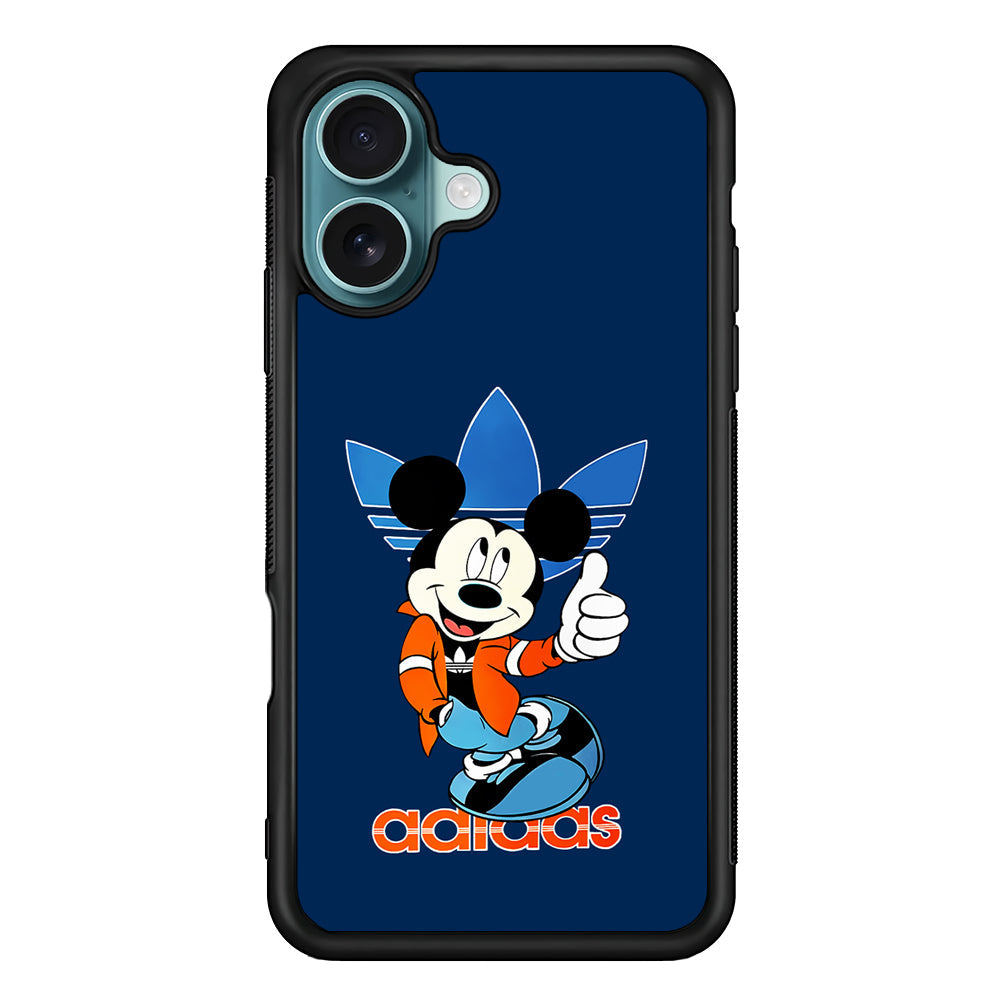Adidas Mickey Mouse Stylish iPhone 16 Plus Case - Altracase