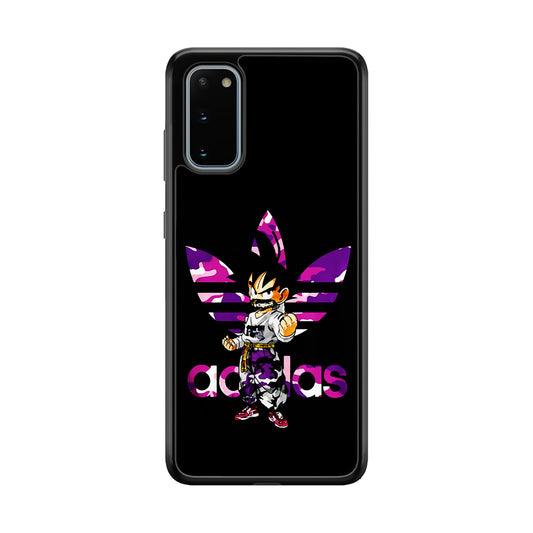 Adidas Purple Camo Son Goku Samsung Galaxy S20 Case-Mobile Phone Case-Rubber Black (2D Case)-Altracase