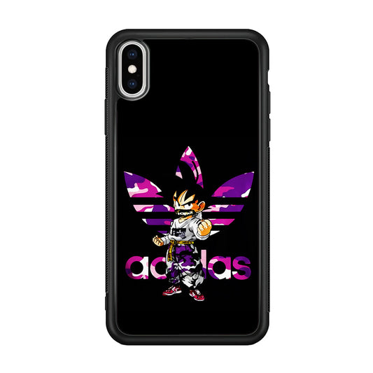 Adidas Purple Camo Son Goku iPhone Xs Max Case-Mobile Phone Case-Altracase