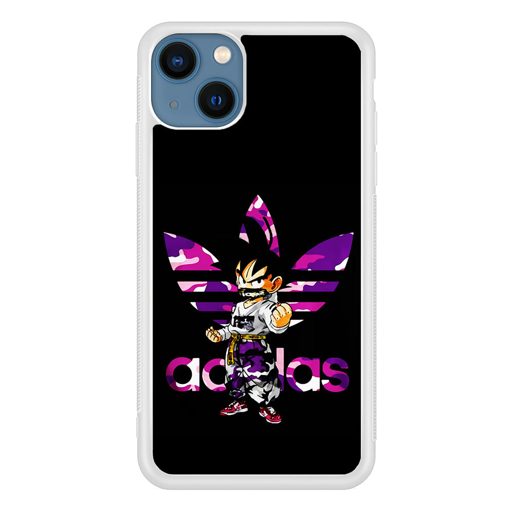 Adidas Purple Camo Son Goku iPhone 13 Mini Case