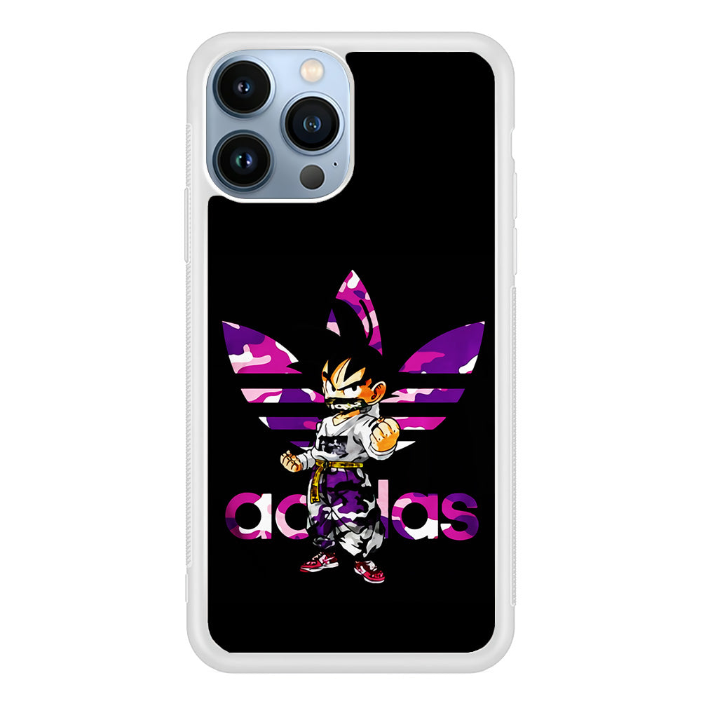 Adidas Purple Camo Son Goku iPhone 13 Pro Case