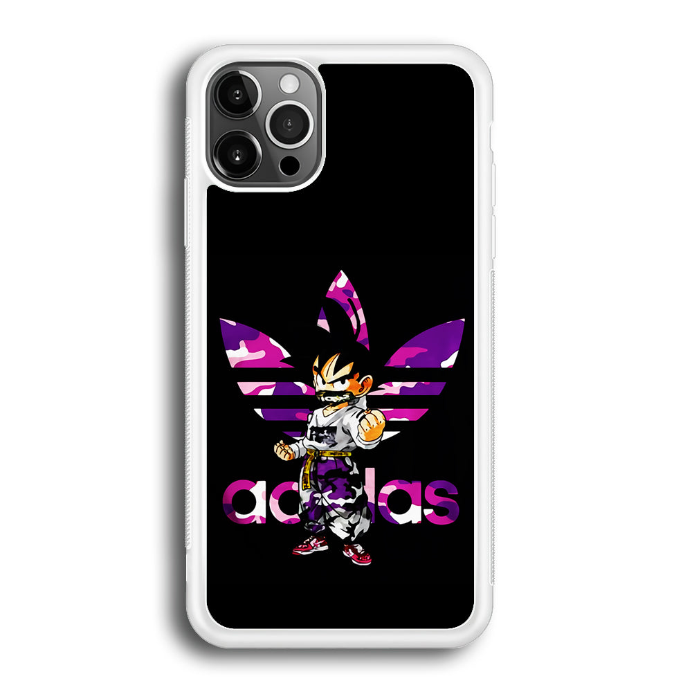 Adidas Purple Camo Son Goku iPhone 12 Pro Case