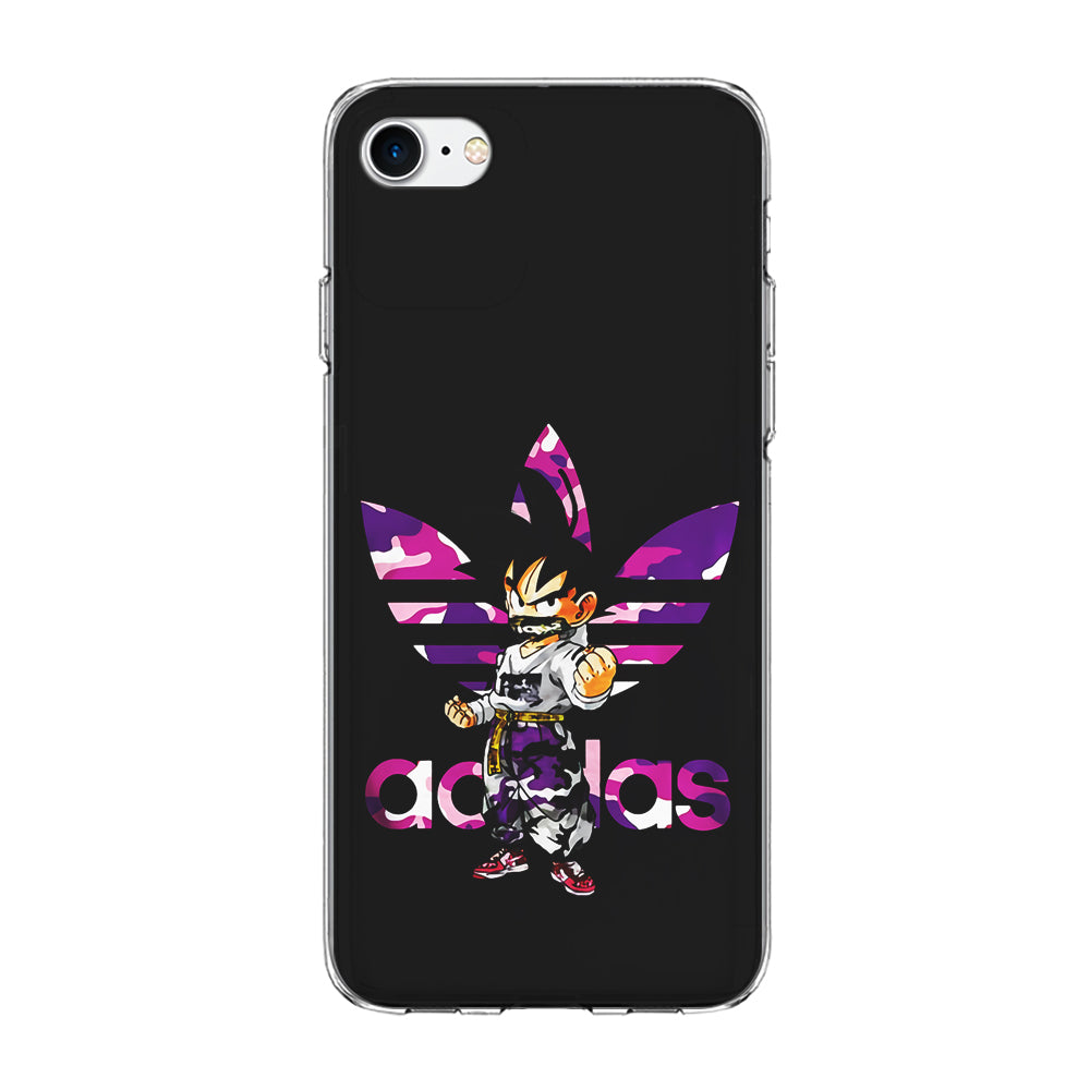 Adidas Purple Camo Son Goku iPhone SE 3 2022 Case