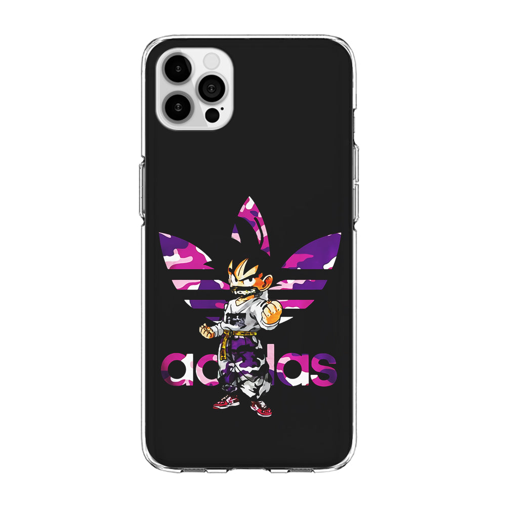 Adidas Purple Camo Son Goku iPhone 12 Pro Case