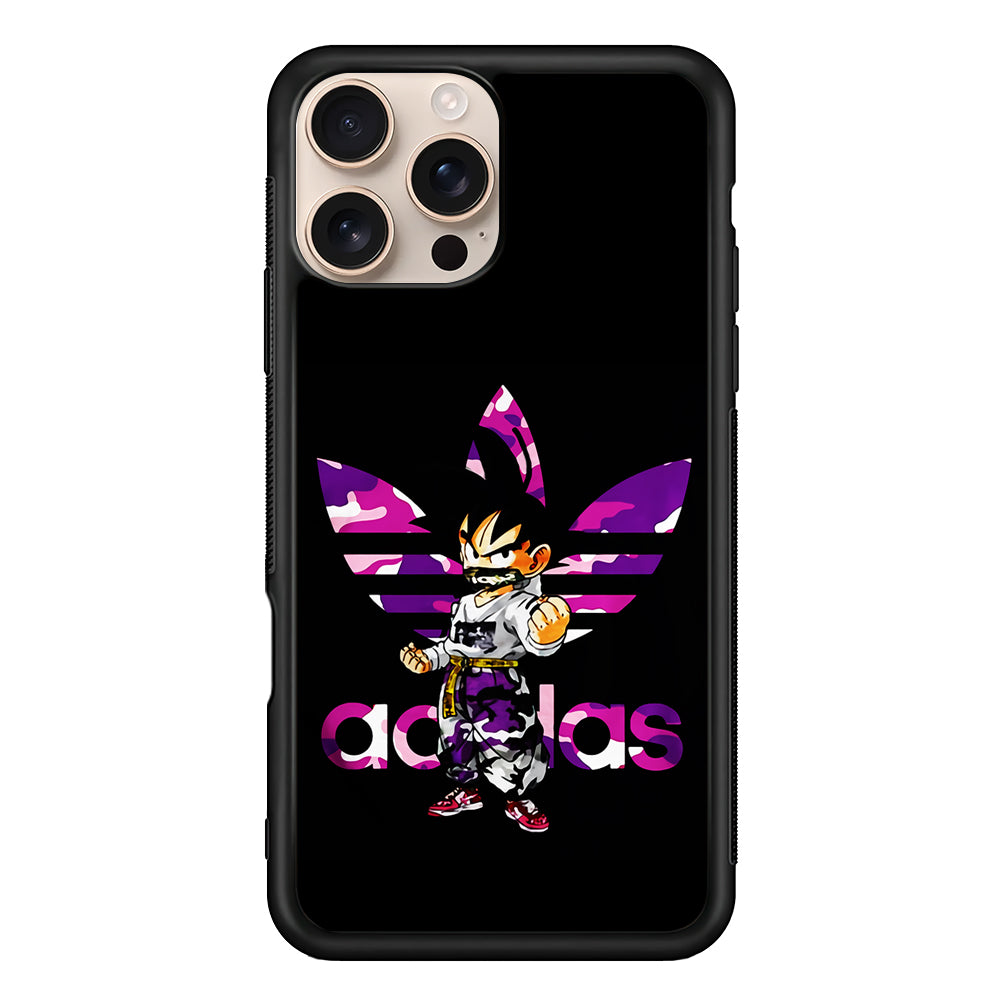 Adidas Purple Camo Son Goku iPhone 16 Pro Max Case - Altracase
