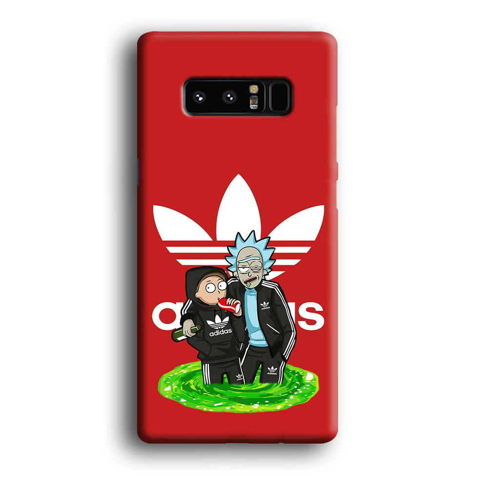 Adidas Rick and Morty Portal Samsung Galaxy Note 8 Case