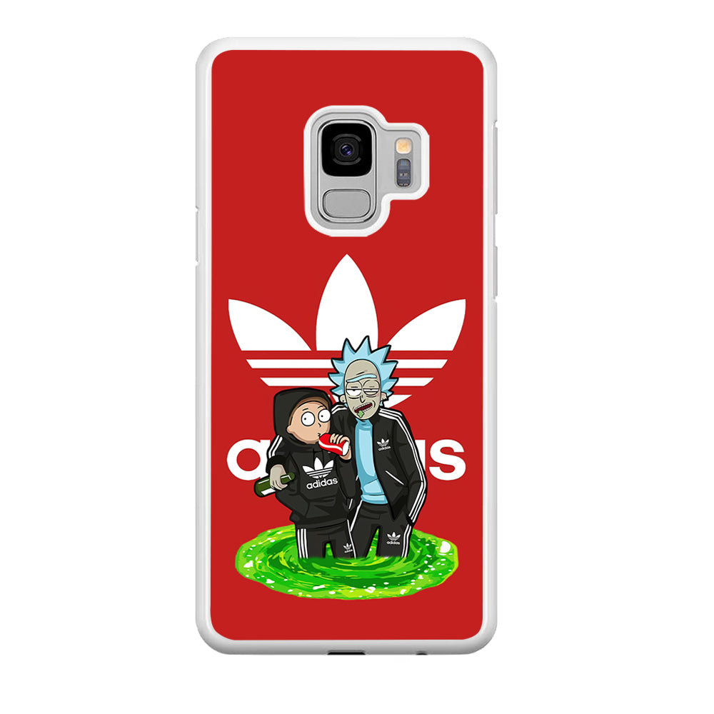 Adidas Rick and Morty Portal Samsung Galaxy S9 Case