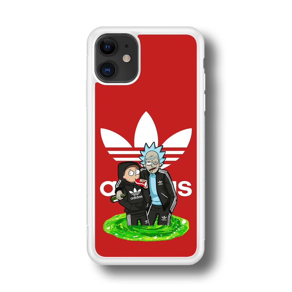 Adidas Rick and Morty Portal iPhone 11 Case