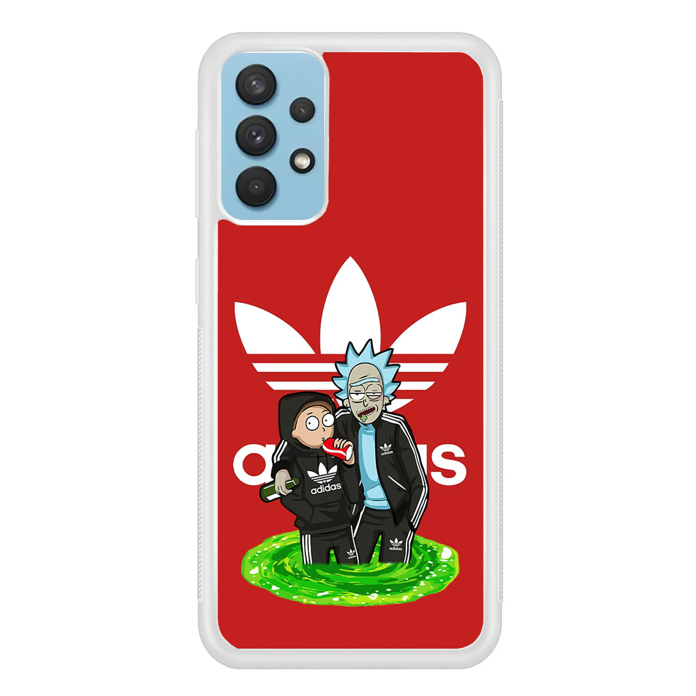 Adidas Rick and Morty Portal Samsung Galaxy A32 Case