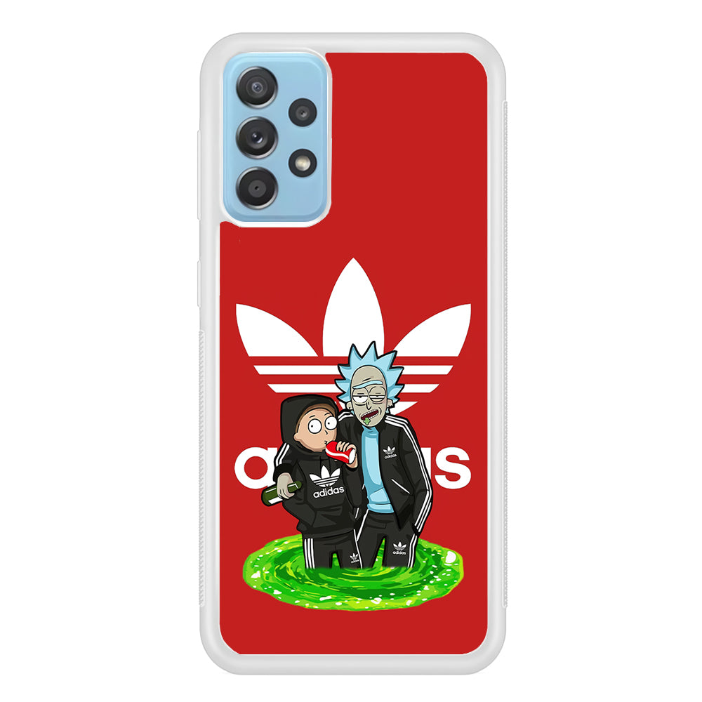 Adidas Rick and Morty Portal Samsung Galaxy A72 Case