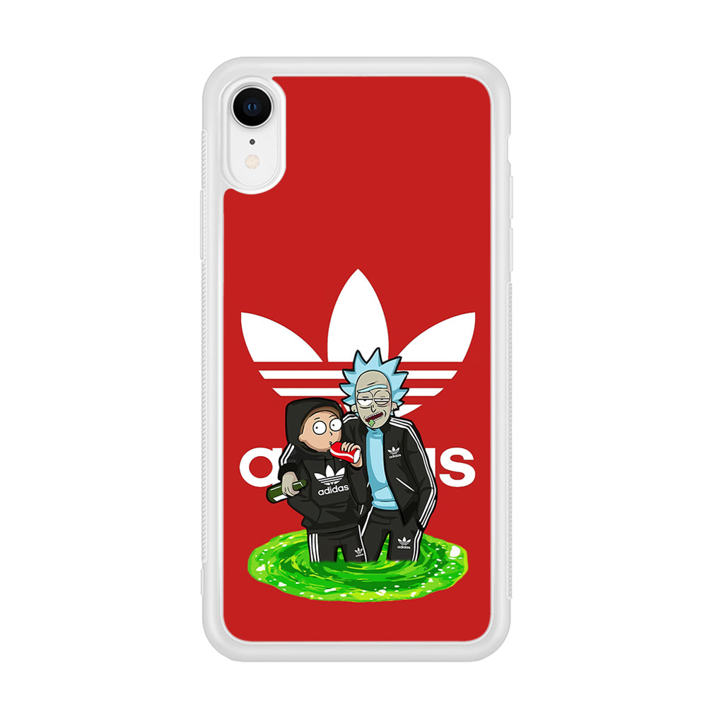 Adidas Rick and Morty Portal iPhone XR Case