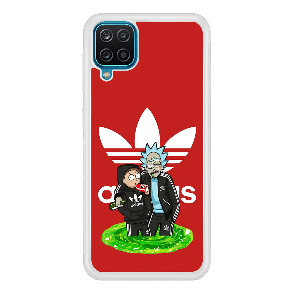 Adidas Rick and Morty Portal Samsung Galaxy A12 Case